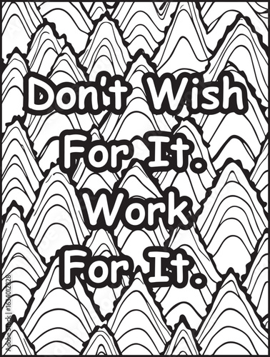 Printable coloring page for kids and adults: Mosaic pattern background: Good vibes words to color