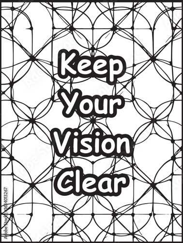 Printable coloring page for kids and adults: Mosaic pattern background: Good vibes quote to color