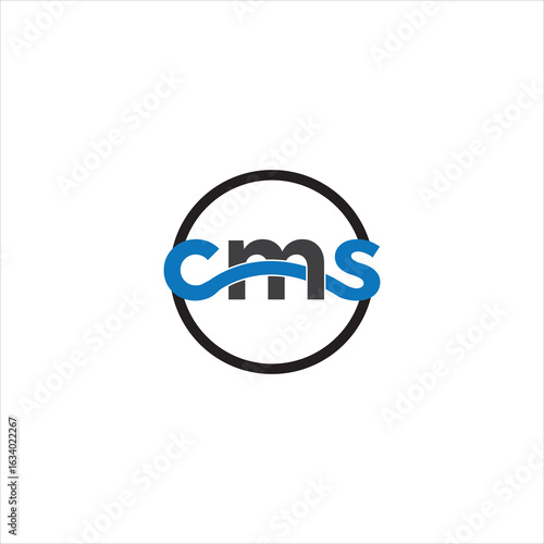cms logo design vector, cms letter logo, cms initials vector  logo