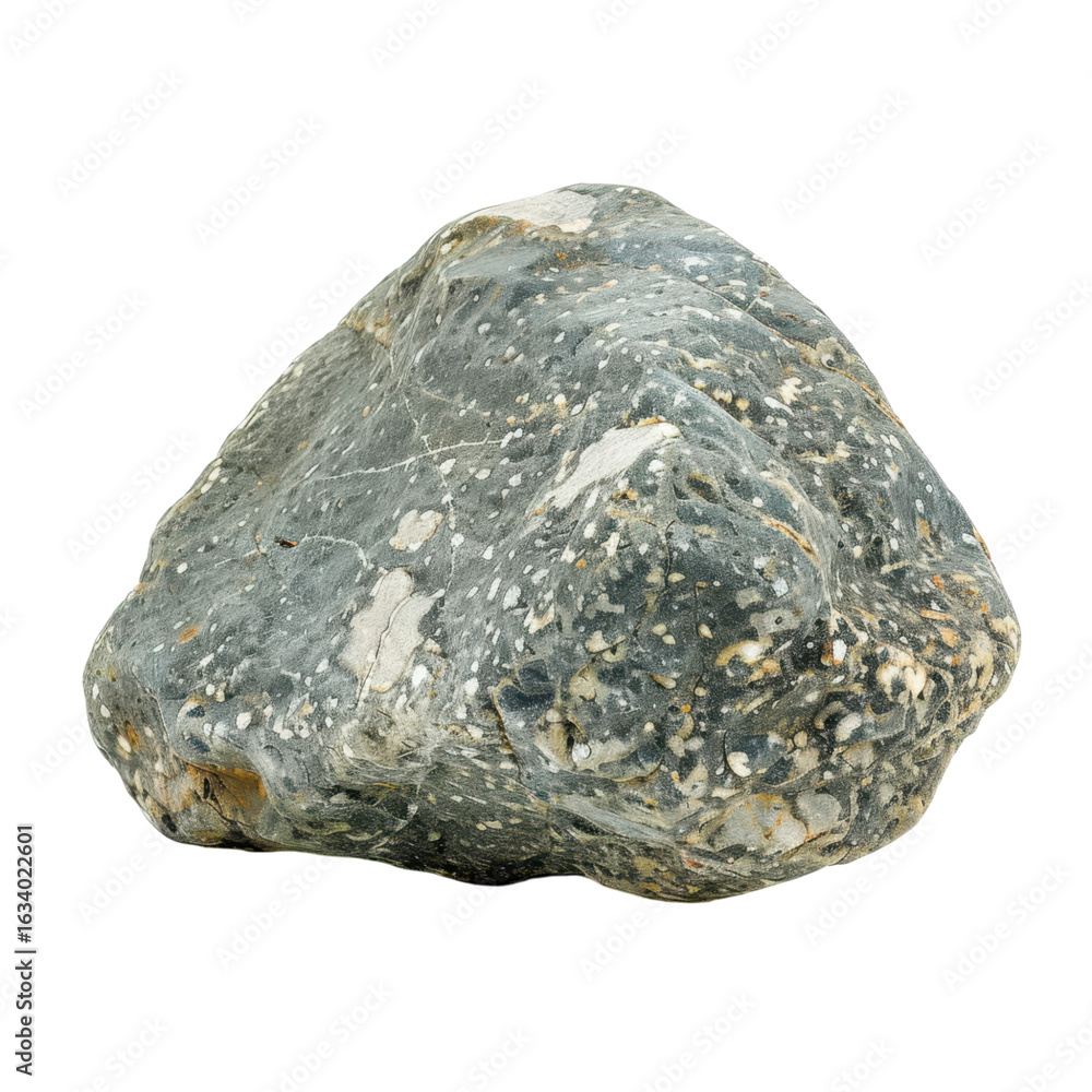 Obraz premium Smooth Grey Stone with Unique Texture and Natural Patterns