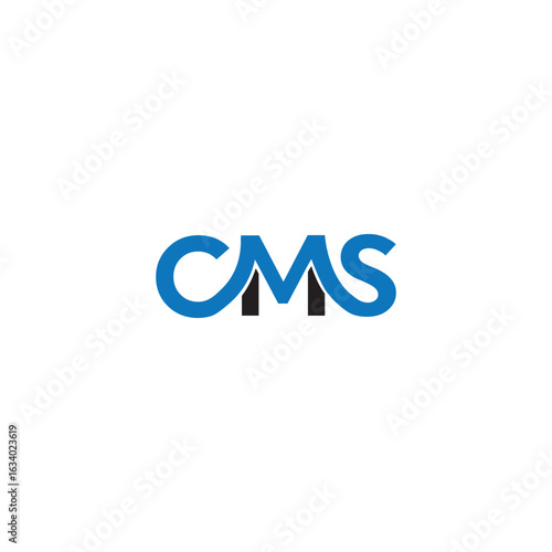 cms logo design vector, cms letter logo, cms initials vector  logo