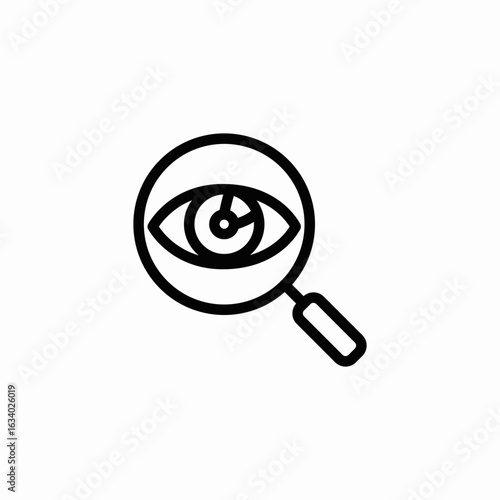 magnifying glass icon sign vector