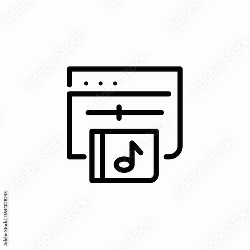 sound sliders icon sign vector