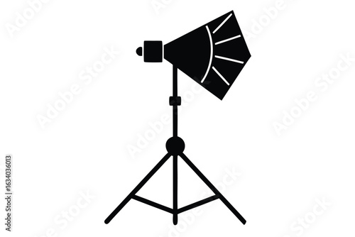 studio light vector icon silhouette illustrations