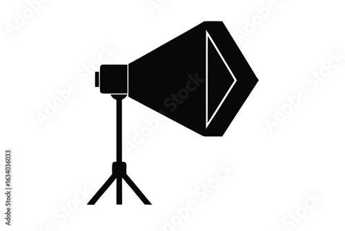 softbox light vector icon silhouette illustrations