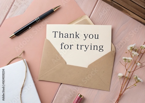 thank you for trying message on open letter