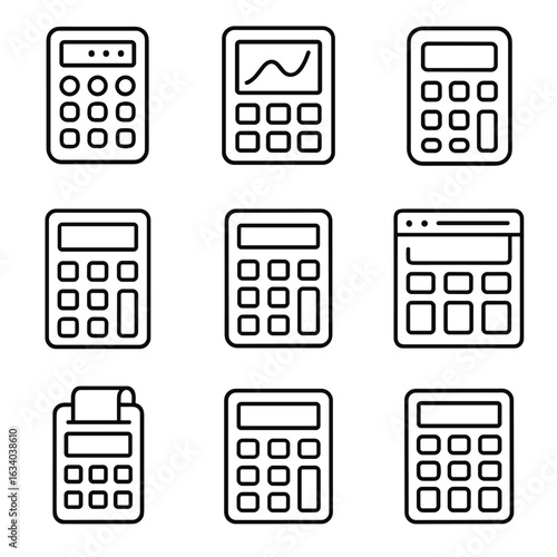 Calculator Icons Grid