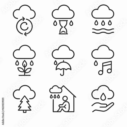 Rainy Season Icons