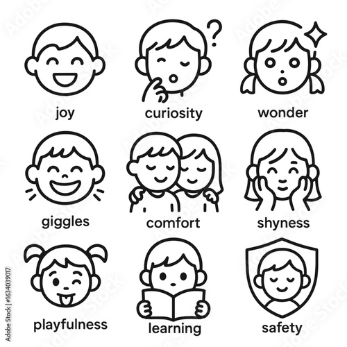 Preschool Emotions Icons