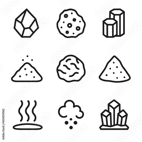 Volcanic Material Icons