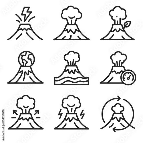 Volcanic Icon Grid