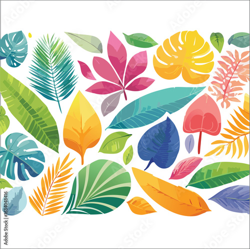 Fotografie autumn leaves seamless pattern