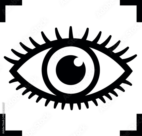 Eye scan focus biometric security technology