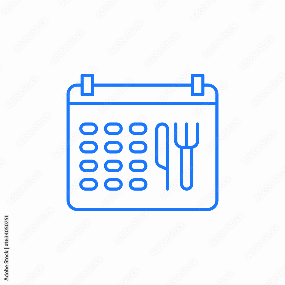 meal schedule icon sign vector meal schedule icon sign vector