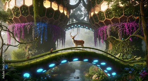 Eco-City Within a Biophilic Forest