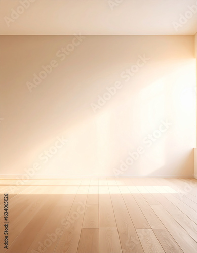 Soft fog in abstract room, blurred edges, hazy warm tones