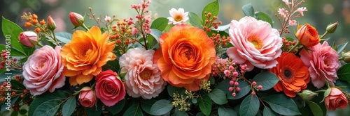 Stunning wedding floral arrangement, overflowing with vibrant blooms and lush greenery, perfect for ceremony or reception decor , peonies, stems, carnations