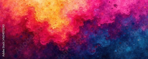 Abstract art featuring a vibrant, textured background with rich, mottled stains in deep hues  Perfect for design projects needing a dramatic, artistic backdrop ,  watercolor,  mottled