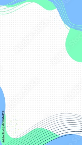 Abstract green and blue wave background, abstract fluid background for banner, poster and landing page