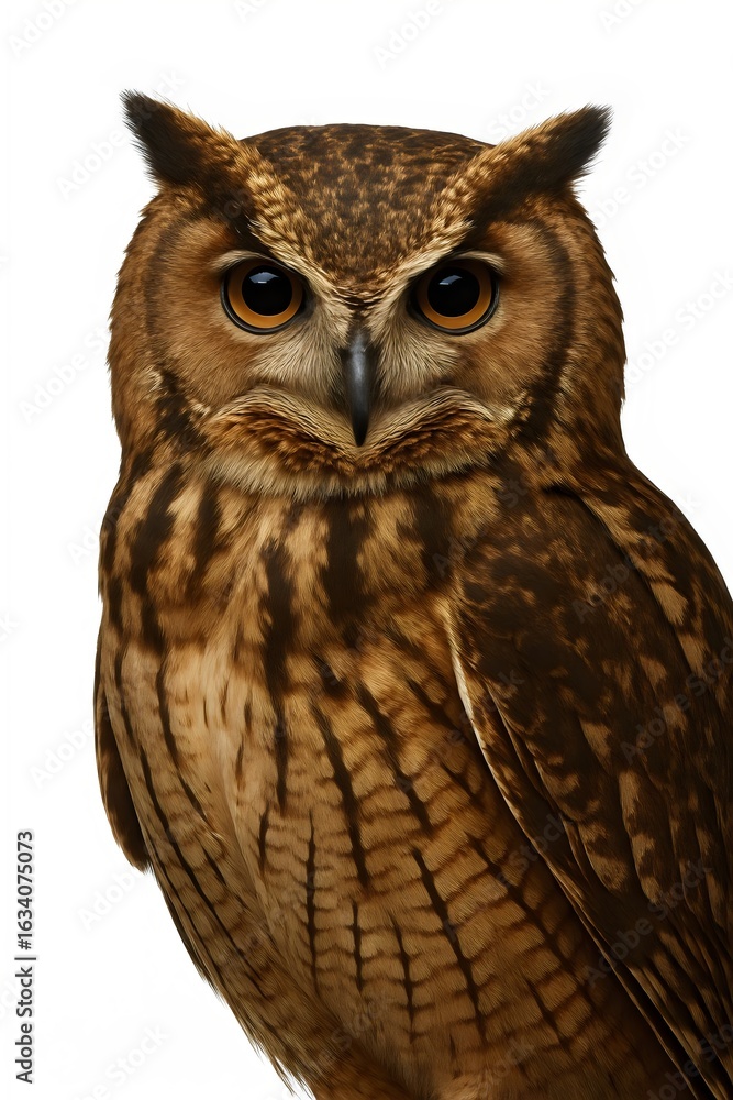 Obraz premium Brown Owl Close-Up