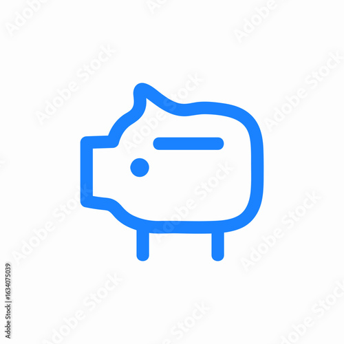 piggy bank icon sign vector