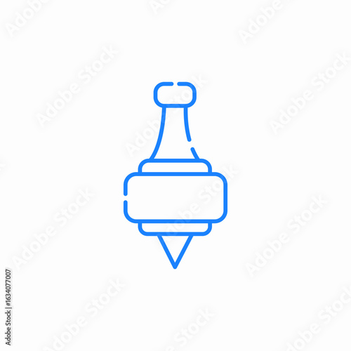 spinning top icon sign vector