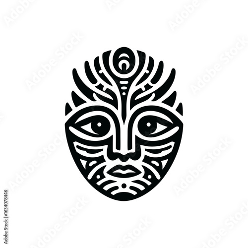 Tribal mask designs that reflect the classic forms of ancestral heritage