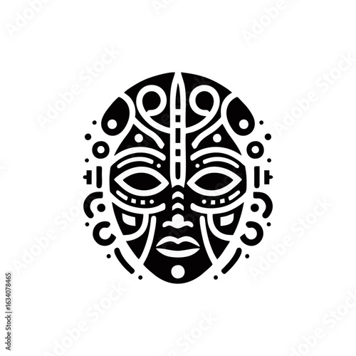 Tribal mask designs that reflect the classic forms of ancestral heritage