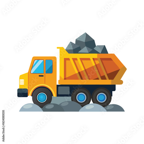 dump truck isolated