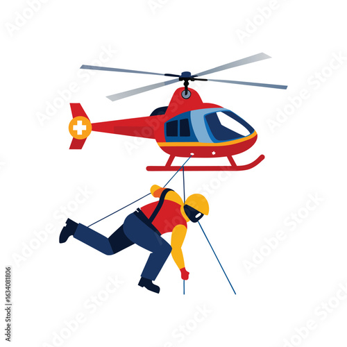 helicopter in flight