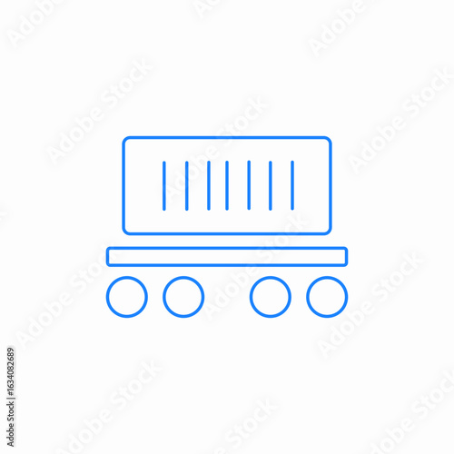 container truck icon sign vector