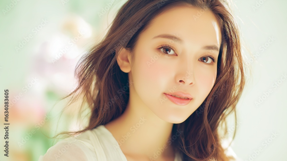 Fototapeta premium 美しい肌の女性