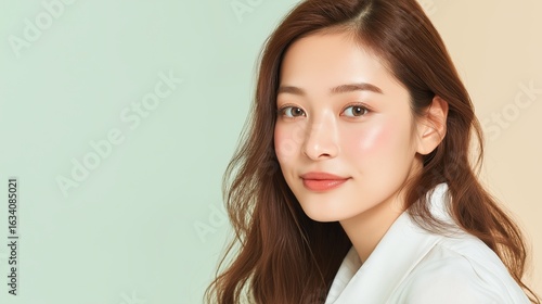 美しい肌の女性