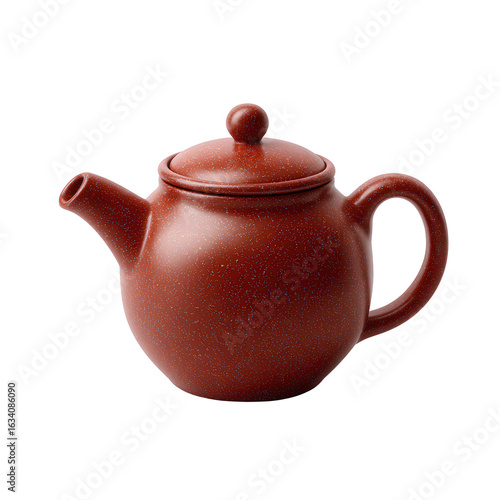 Wallpaper Mural A charming red teapot with a round body and elegant spout. Perfect for brewing tea, it adds a touch of style to any kitchen or dining setup. Torontodigital.ca