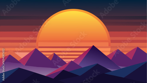 abstract background with mountains