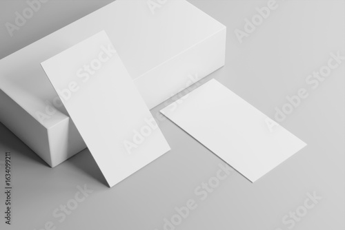 Business Card 3D Rendering Image