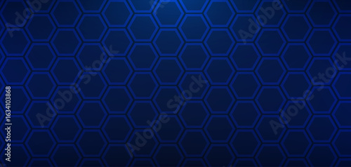 Abstract hexagon technology style geometric shape background, simple white background image.