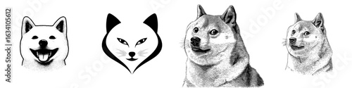 The Shiba logo features a minimalist and flat design with a modern illustration style