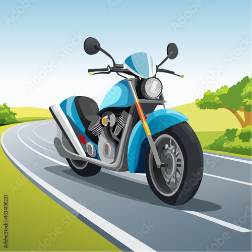 motorcycle on the road