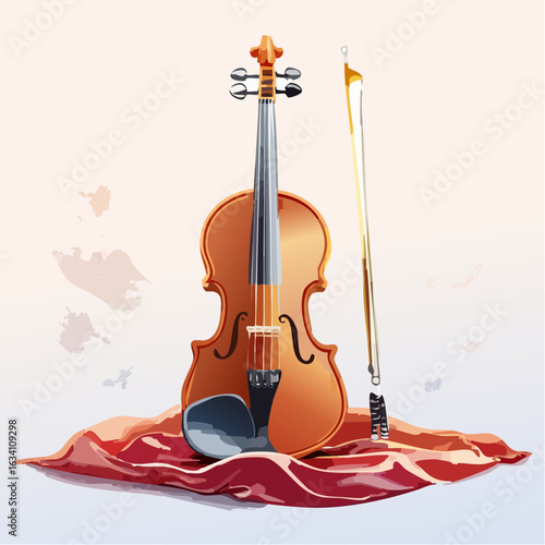 violin with bow