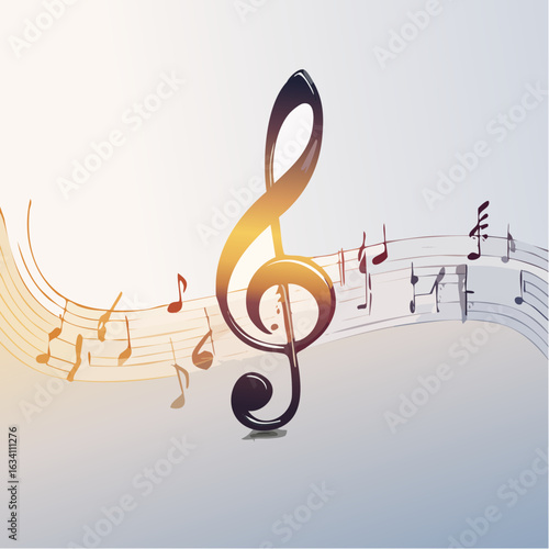 music background with notes