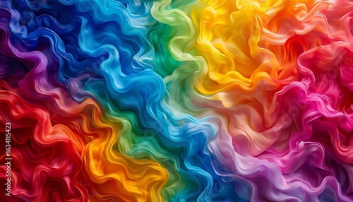 An Abstract Background of Flowing and Marbled Colors