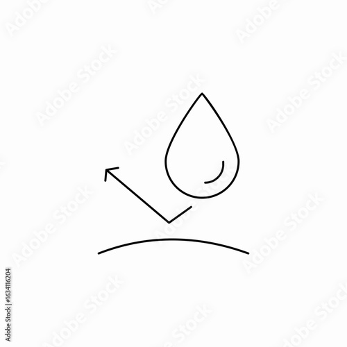 water bounce surface icon sign vector