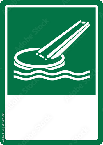 emergency and first aid safety signs_marine evacuation slide your custom message here portrait size a4/a3/a2/a1	  
