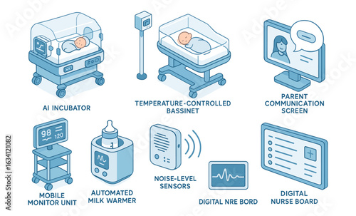 Innovative baby care technology in healthcare: ai incubator, digital nurse boards, and more
