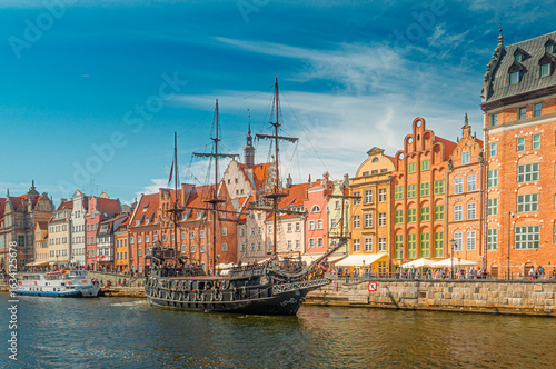 Dlugie Pobrzeze in Gdansk, Poland