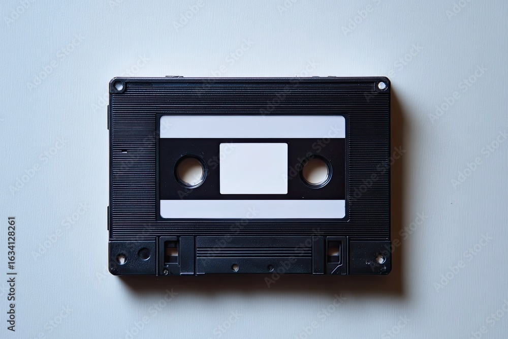 Obraz premium Detailed Color Image of Close Up View of Casette Music Concept