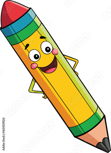 A vibrant dart displaying yellow, blue, green, and red stripes, showcasing a colorful design