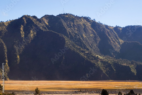 Fotografie Dramatic mountain landscape in Bromo-Tengger-Semeru National Park featuring a va