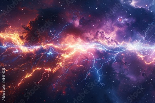 Ultra Quality Image of Celestial Explosion and Cosmic Energy in Universe